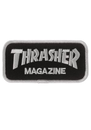 Thrasher Logo Patch black white