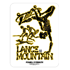 Powell & Peralta  Lance Mountain Sticker yellow