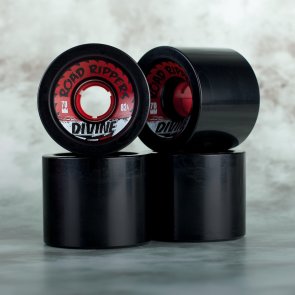 Divine Urethane Co  Road Rippers wheels 70mm Black 82a