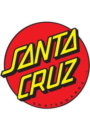Santa Cruz Classic Dot Sticker 3"