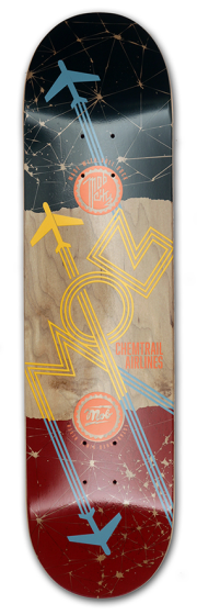 Mob Skateboards Airlines Deck 8.125