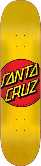 Santa Cruz Classic dot FA20 Deck yellow 7.75"