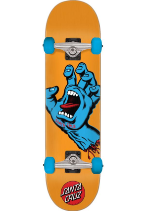 Santa Cruz Screaming Hand Mid Komplett Skateboard Orange 7.8