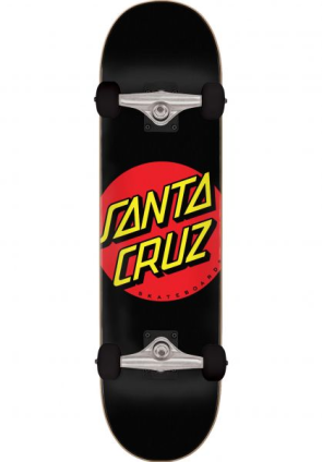 Santa Cruz Classic Dot Full Komplett Skateboard Black 8