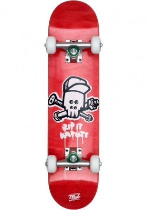 Mob Skateboard Skull complete kids 6.5" Red
