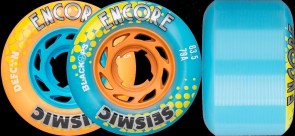 Seismic Encore wheels 63.5mm 81a Crystal Clear Blue