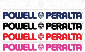 Powell & Peralta Strip 4" Sticker clear white