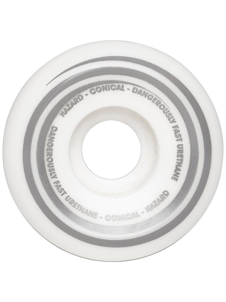 Hazard Wheels Radio Active CS: Conical White Wheels 54mm 101a