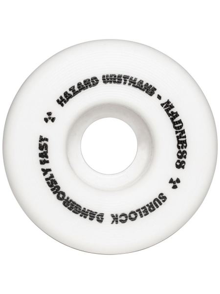 Hazard Wheels Sign CP+: Conical Surelock White Wheels 52mm 101a
