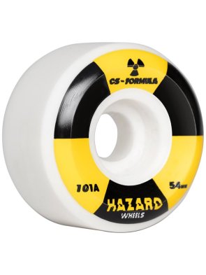 Hazard Wheels Radio Active CS: Conical White Wheels 52mm...