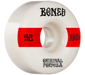 Bones wheels 100s OG V4 Wide 52mm 100a white red
