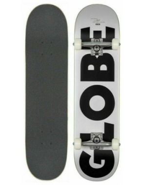Globe G0 Fubar White/Black Skateboard complete 8