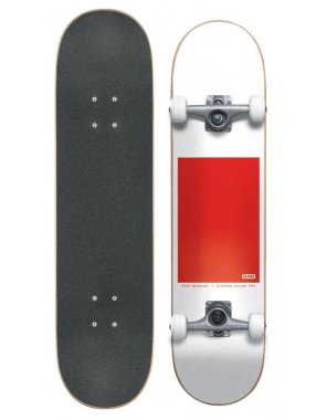Globe G0 Block Serif White/Red Komplett Skateboard 8"