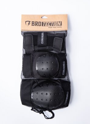 BroTection Basic Schoner Set black Small