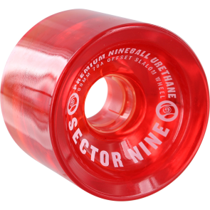 Sector9 Offset Slalom Wheels 69mm 78a red