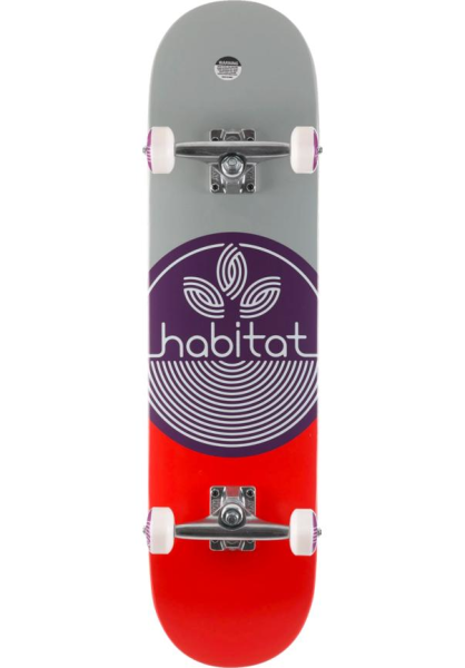Habitat Leaf Dot Purple Komplett Skateboard 8