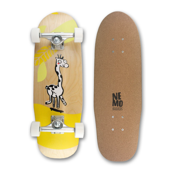 Nemo boards Kork Softgrip Kinder Skateboard Giraffe 24.75