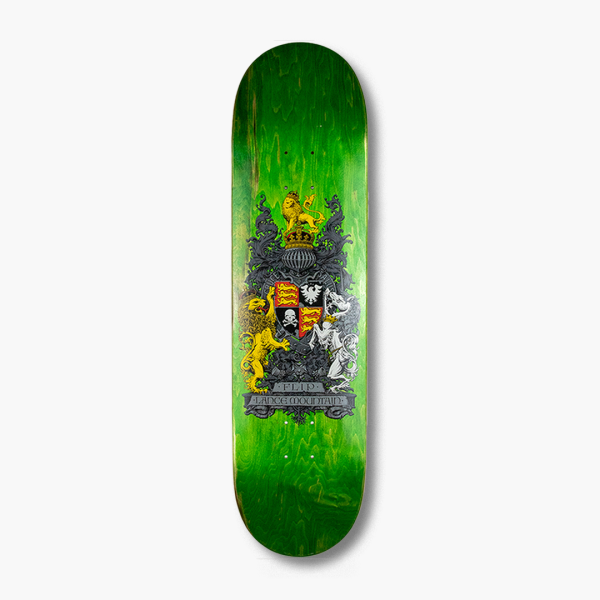 Flip Skateboards Mountain Crest Green Deck 8.75