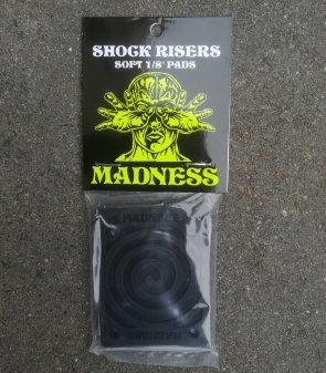 MADNESS Skateboards Shock Treatment Risers Soft 1/8"...