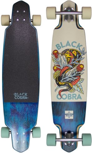 Dusters Cobra Teal/White Komplett Longboard 38"