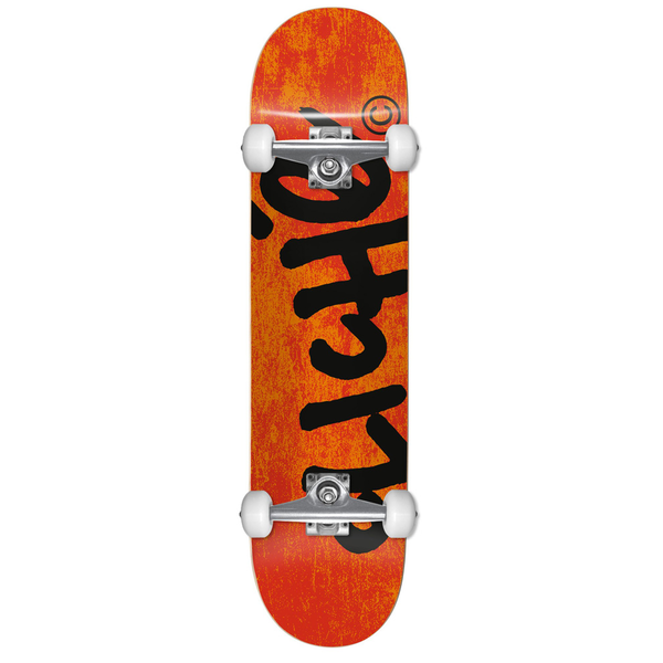 Cliche Handwritten Orange/Black Youth Komplett Skateboard 7.375