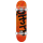 Cliche Handwritten Orange/black Youth Skateboard 7.375"
