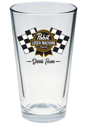 Loser Machine Co. x PBR Drink Team Pint Glass