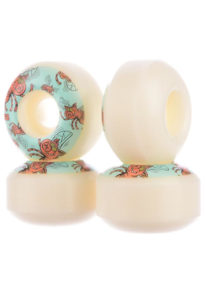 Pig Wheels Pigs Fly White-Teal 52mm 101a