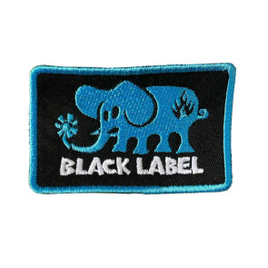 Black Label Elephant Patch Cool Blue