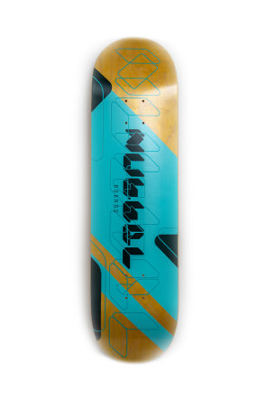 Nubbel Skateboards Logo deck 8.375" türkis