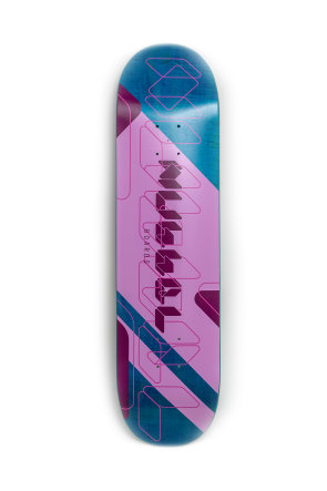 Nubbel Skateboards Logo deck 8" pink