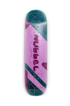 Nubbel Skateboards Logo deck 8.125" pink