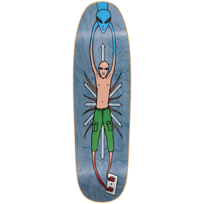 New Deal Skateboards Vallely Alien Screenprinted Blue...
