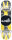 Cliche Peace Yellow/Black Complete Skateboard 8"