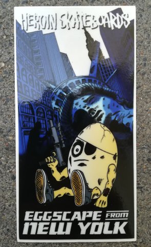 Heroin Skateboards Eggscape from New Yolk Sticker