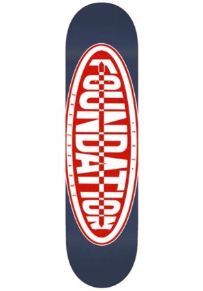 Foundation Oval Egg Navy-Red Deck 8.88"