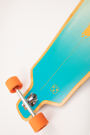 Ultimate Boards Orange Komplett Droptrough Longboard 40"