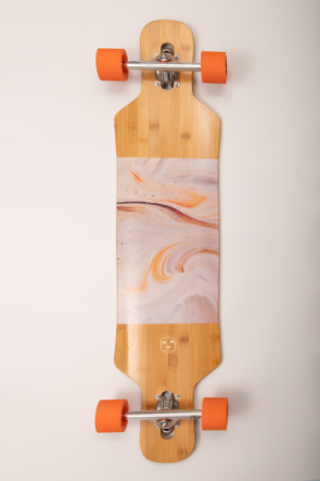 Ultimate Boards Fluitton Komplett Droptrough Longboard...