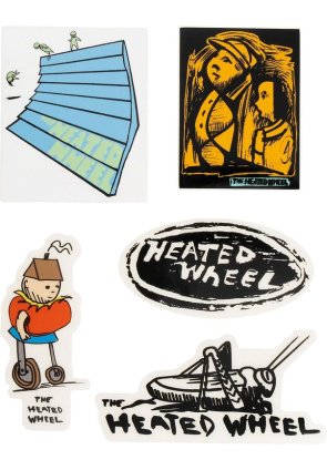 The Heated wheel Skateboards sticker pack
