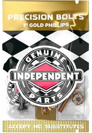 Independent Hardware phillips 1"  gold/black