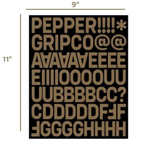 Pepper Griptape G5 Alpha Numeric Custom Grip Kit