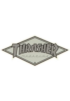 Thrasher Magazine Diamond sticker grey