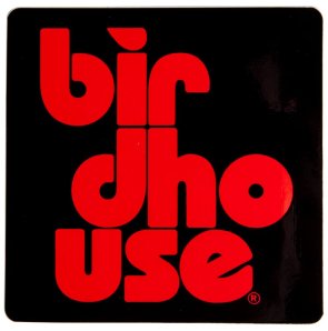 Birdhouse Skateboards stacked sticker black/red 3&quot;