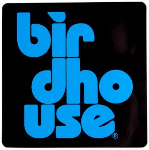 Birdhouse Skateboards stacked sticker black/blue 3"