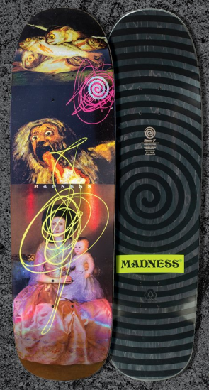 MADNESS Skateboards Anxiety Holographic R7 deck 9.125"
