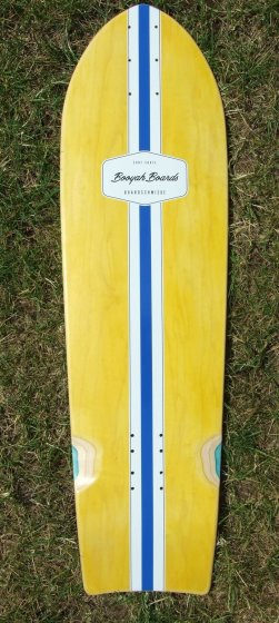 BooyahBoards 10 Inch Surfskate Yellow Deck 35.5"