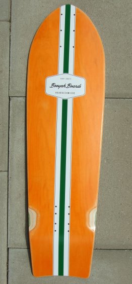 BooyahBoards 10 Inch Surfskate Orange Deck 35.5"
