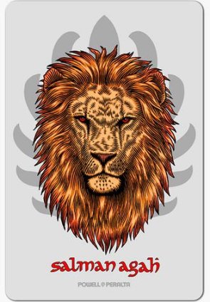 Powell & Peralta Salman Agah Lion Sticker 4.5"
