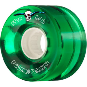 Powell & Peralta clear cruisers 59mm 80a green