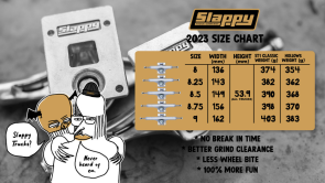 Slappy Trucks ST1 inverted hollow truck 8.75" polished